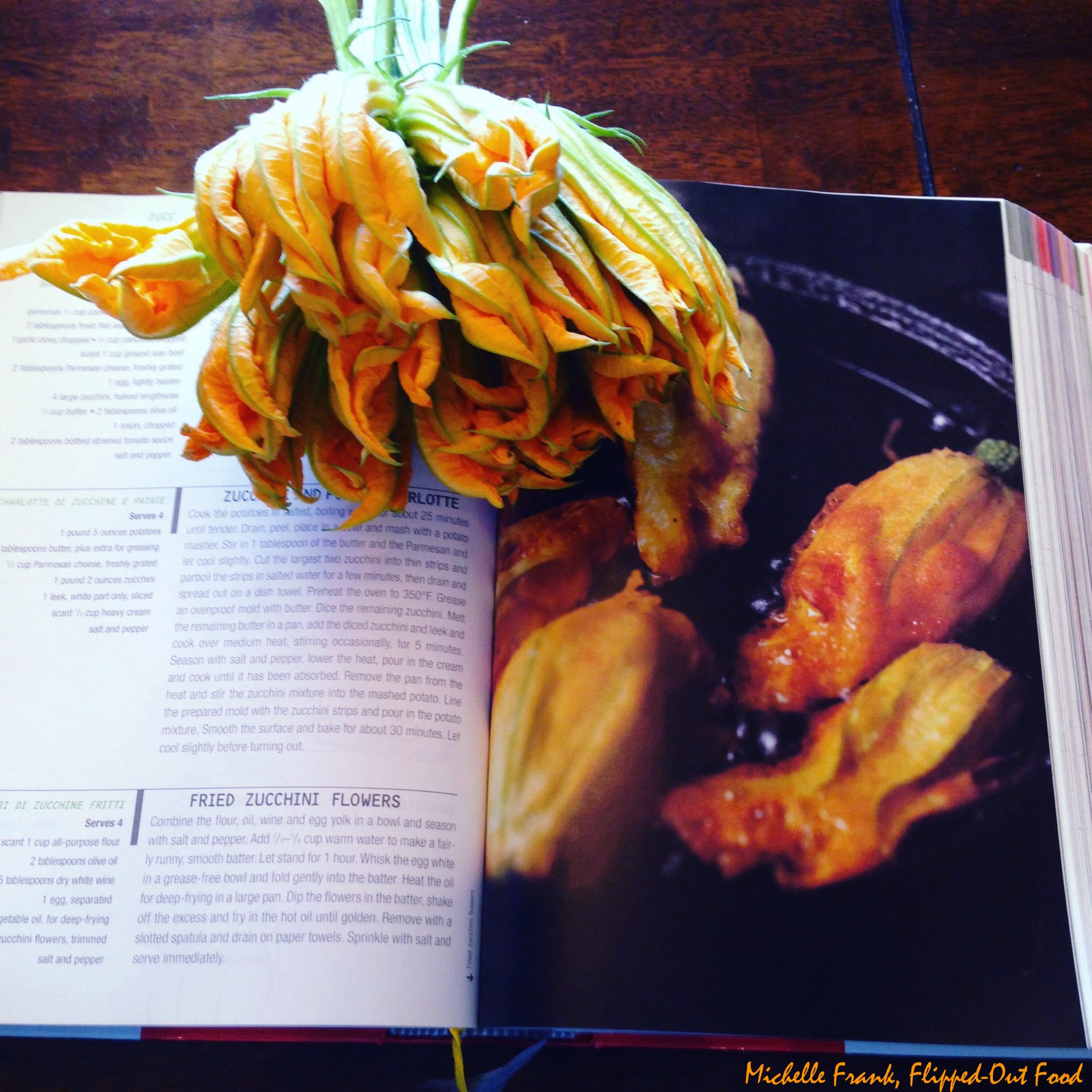 squash blossom orzotto