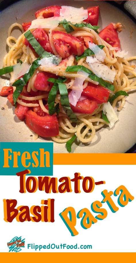 Tomato-Basil Pasta: a fresh, healthy meal that's done in the time it takes to boil pasta!