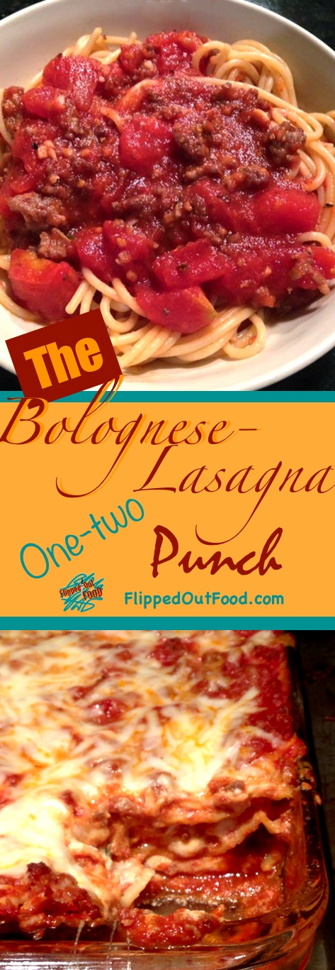 Make Bolognese Sauce to eat over pasta, then use it in Lasagna Bolognese or baked pasta casserole for a