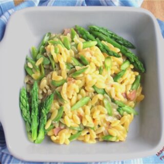 Asparagus Orzotto serving