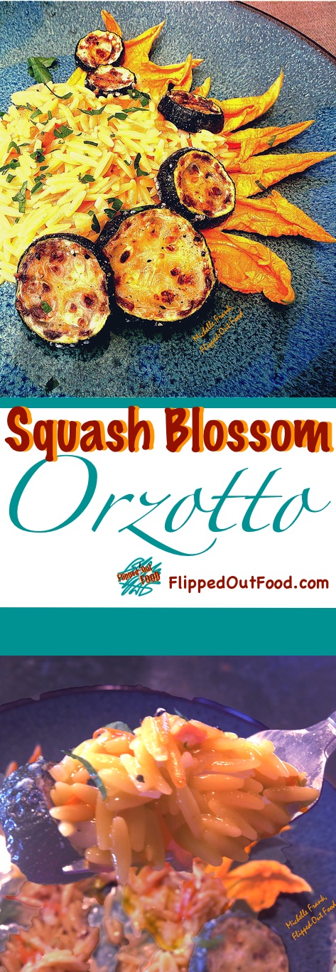 farmers’ market adventures: squash blossom orzotto
