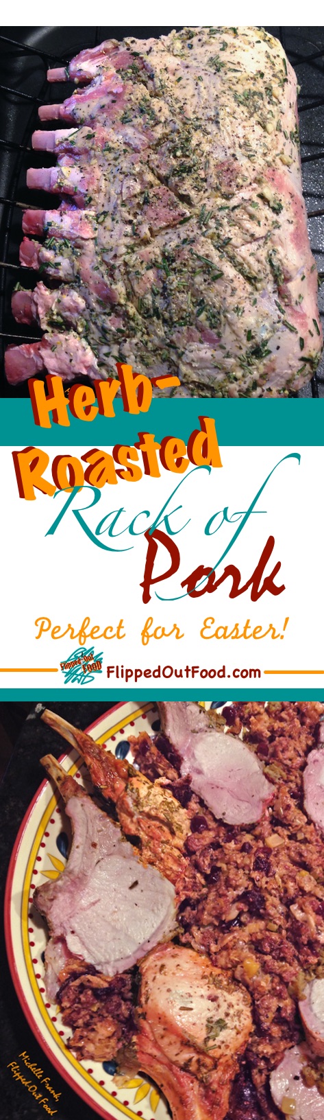 Herb-Roasted Rack of Pork is an easy meal that's fancy enough to impress at Christmas, Easter, or any special-occasion dinner.