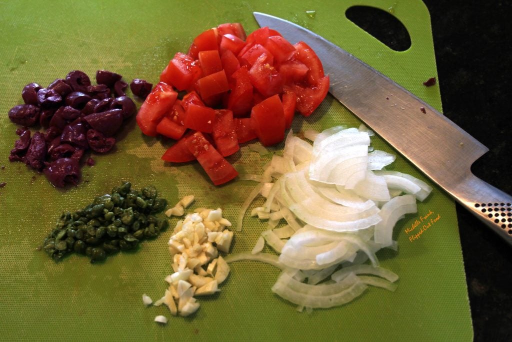 Mediterranean-Style Fish en Papillote prep