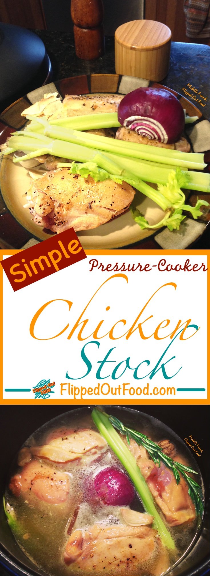 Rich, flavorful Pressure-Cooker Chicken Stock is perfect for soups, stews, and sauces—and it's done in a fraction of the time!