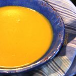 ginger-turmeric butternut squash soup closeup