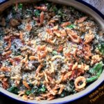 make-ahead green bean casserole in baking dish