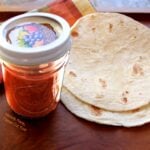 quick smoky red enchilada sauce in a jar