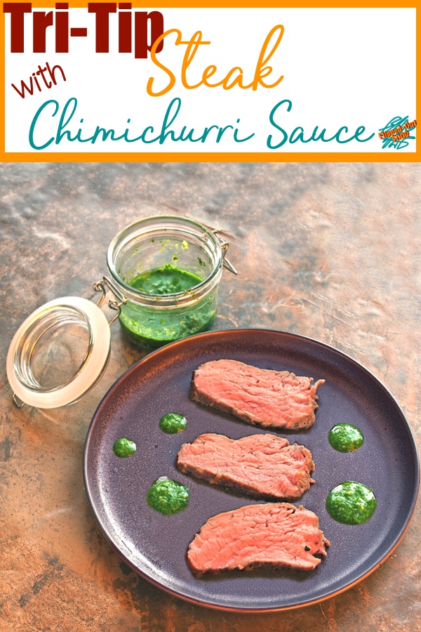 Grilled Tri-Tip Steak with Chimichurri Sauce is a delicious pairing typical of Argentina and Brazil. The steak is flavorful and juicy—and perfectly accented by the tangy, fresh chimichurri sauce. #tritip #tritipsteak #chimichurrisauce #argentinianfood #grilledmeat #flippedoutfood #cookoutfood #brazilianfood #parillada #healthyfood via @FlippedOutFood