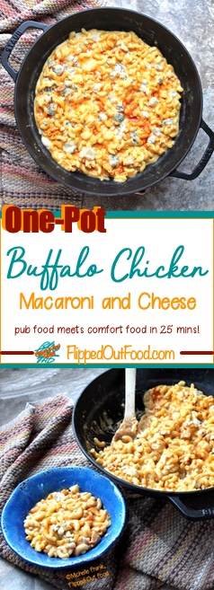 one-pot buffalo chicken macaroni and cheese