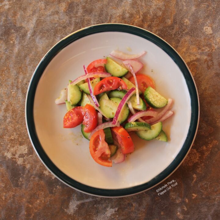 Cucumber-Onion-Tomato Salad