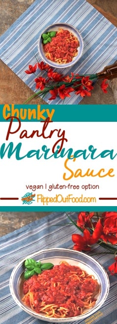 vegan pantry marinara sauce