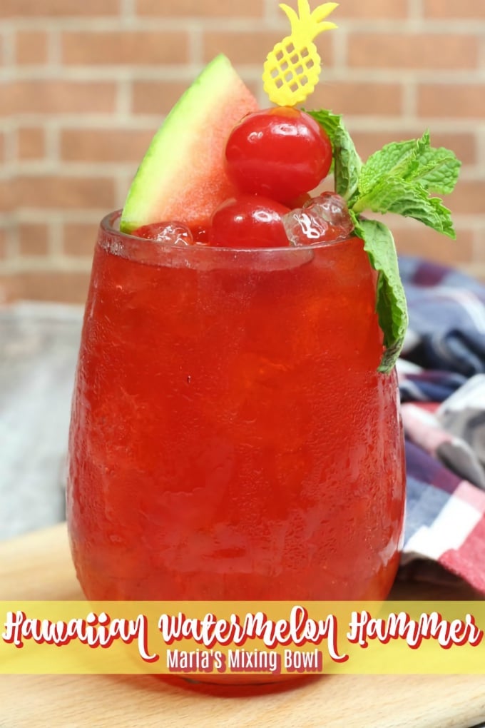 Hawaiian Watermelon Hammer, from Maria's Mixing Bowl